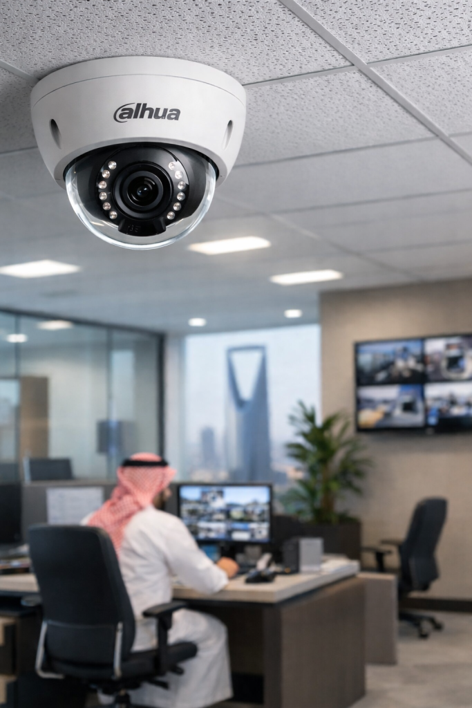 Dahua Camera in Riyadh live monitoring control room