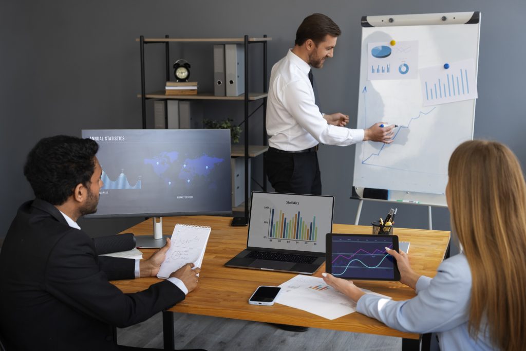 Accounting and Financial Management System Riyadh dashboard showing real-time financial reports and analytics